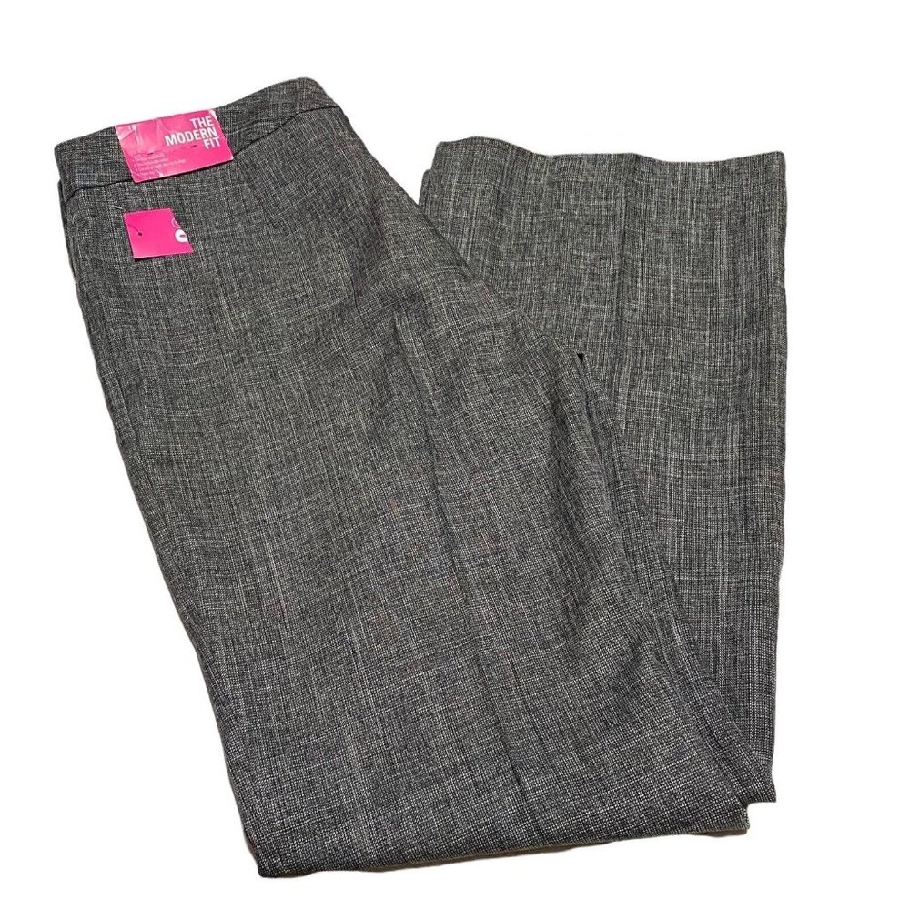 9 & Co. Suit Separates The Modern Fit January Grey Career Trousers Size 10 Flare